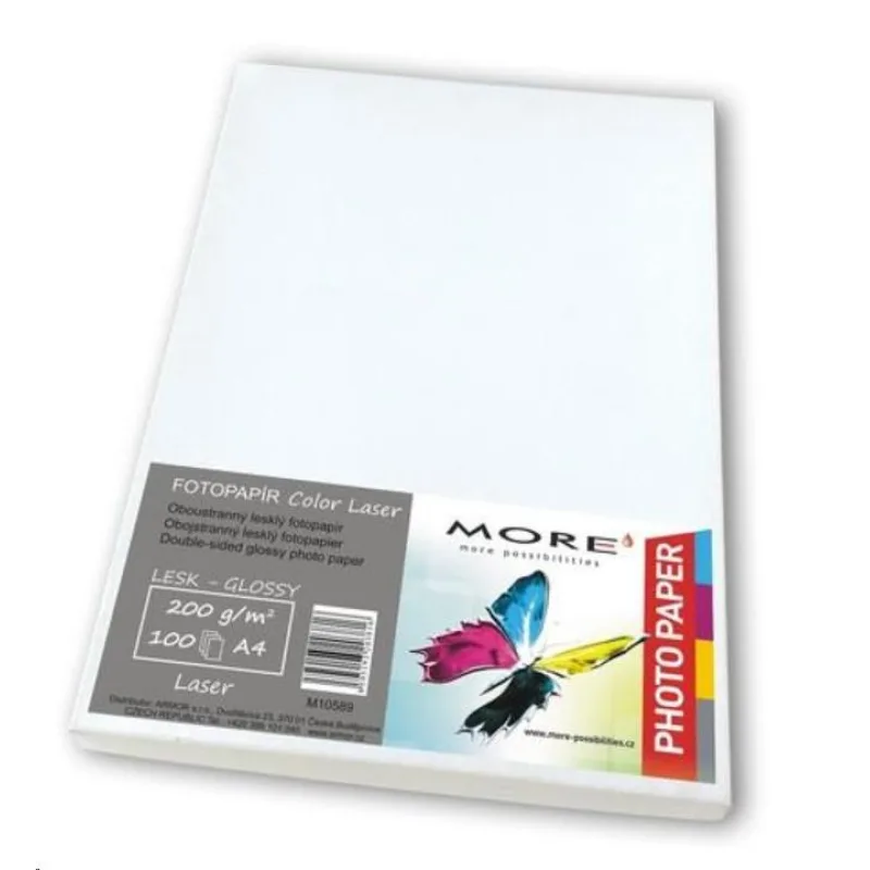 Vyhladený farebný laserový papier; 200 g/ m2; obojstranný; 100 listov str…