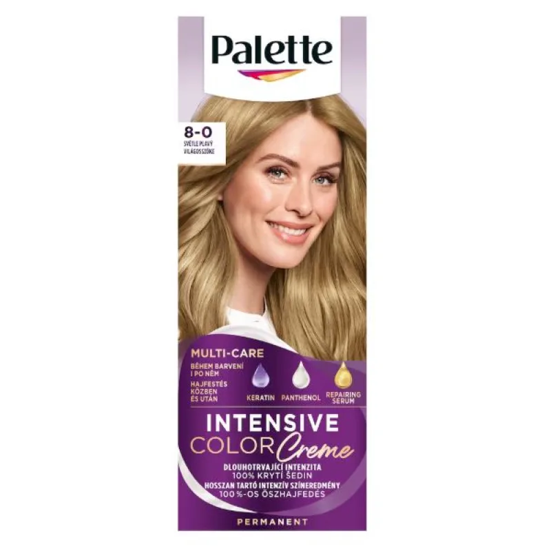 Palette Intensive Color Creme farba na vlasy Svetloplavý 8-0