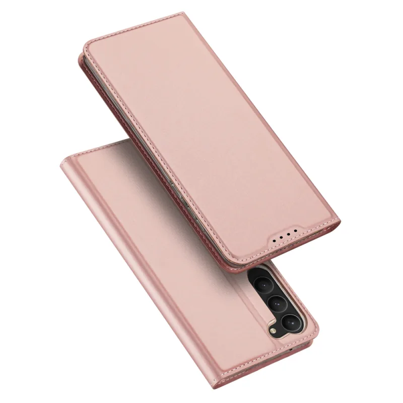 Puzdro Dux Ducis Skin Pro pre Samsung Galaxy S23+ flip cover stojan na peňaženku ružové