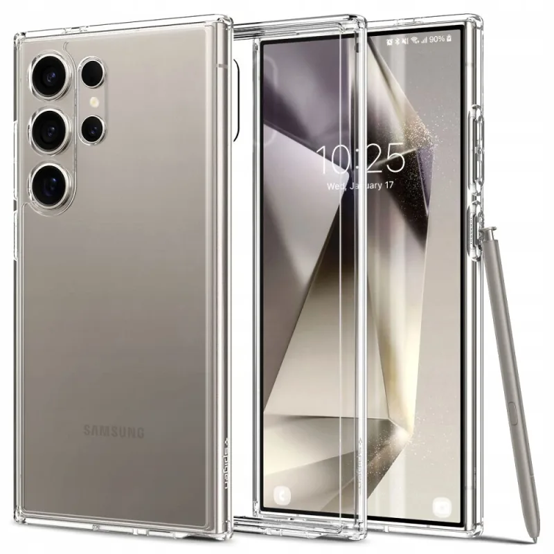 Kryt Spigen Ultra Hybrid pre Samsung Galaxy S24 Ultra – priehľadný