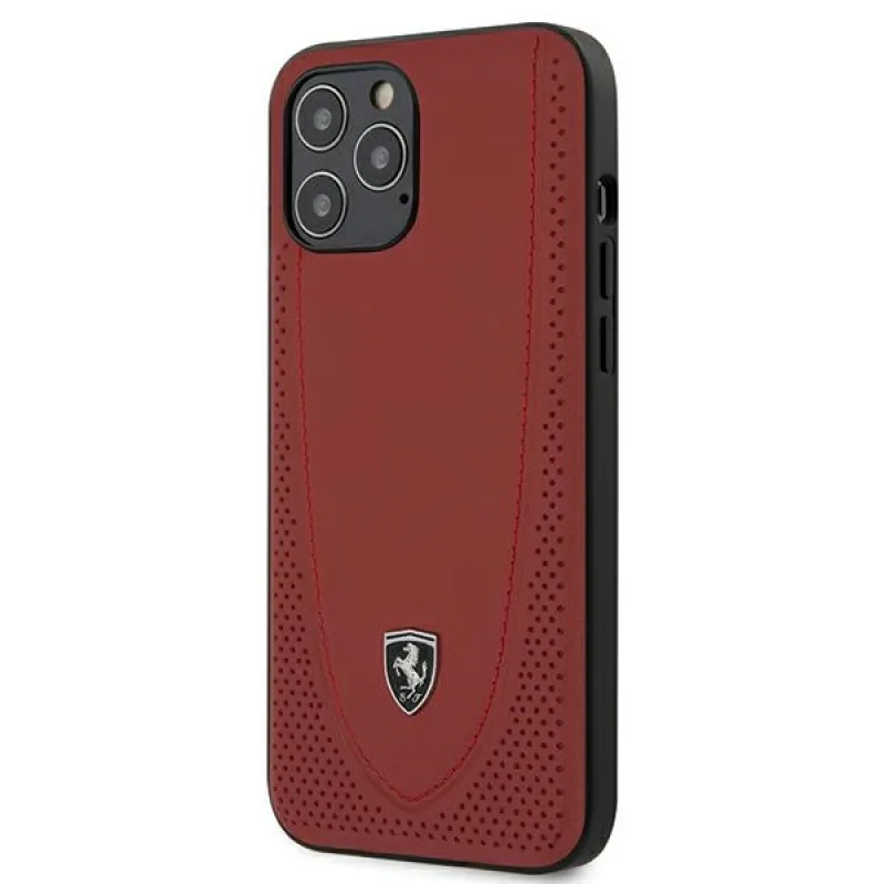 Ferrari FEOGOHCP12LRE iPhone 12 Pro Max 6,7" červeno/červené pevné puzdro Off Track perforované