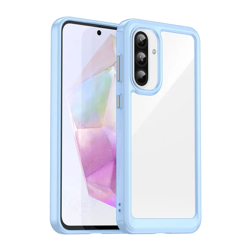 Puzdro Outer Space pre Samsung Galaxy A26 kryt s flexibilným rámom – modrý