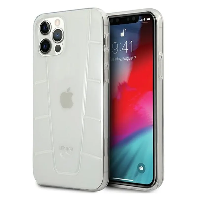 Puzdro Mercedes Line pre iPhone 12 Pro Max – priehľadné