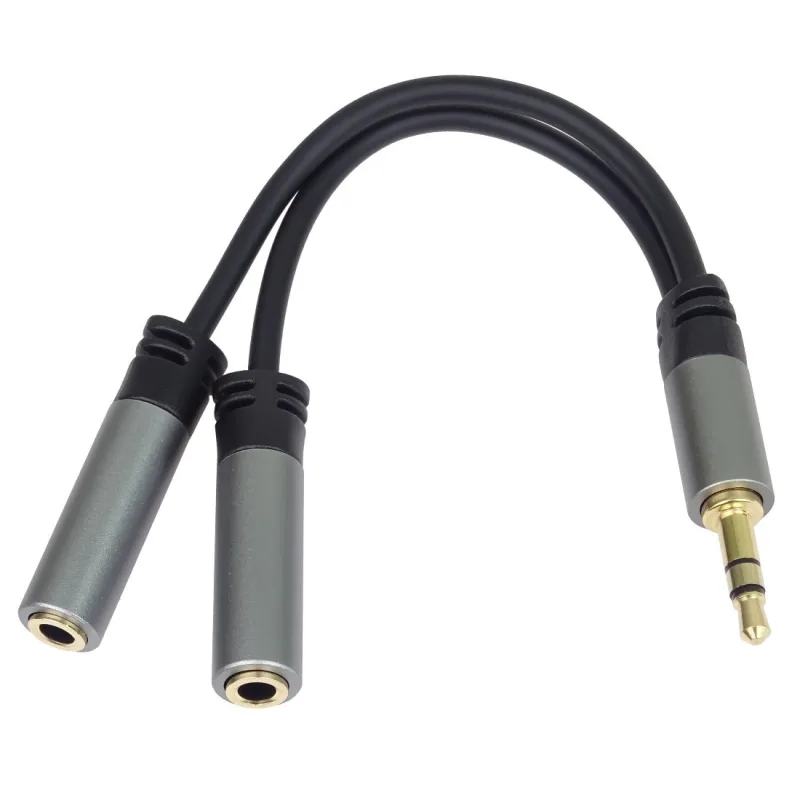 PremiumCord rozdvojka HQ 3, 5mm Jack Male - 2x Jack Female 15cm kjqqr-01