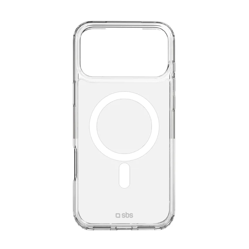 Puzdro SBS Extreme Mag s technológiou D3O pre iPhone 17 Pro Max – priehľadné