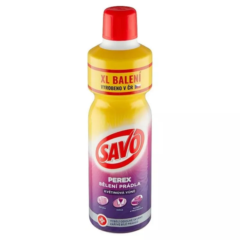 SAVO Perex bielenie prádla kvetinová vôňa 1.2L
