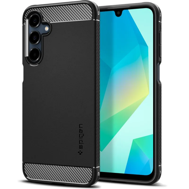 Puzdro Spigen Rugged Armor pre Samsung Galaxy A16 4G / 5G - čierne