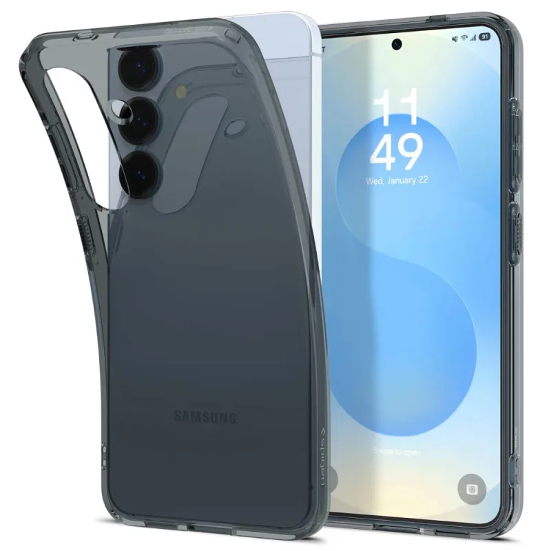 Puzdro Spigen z tekutých kryštálov pre Samsung Galaxy S25+ – priehľadné