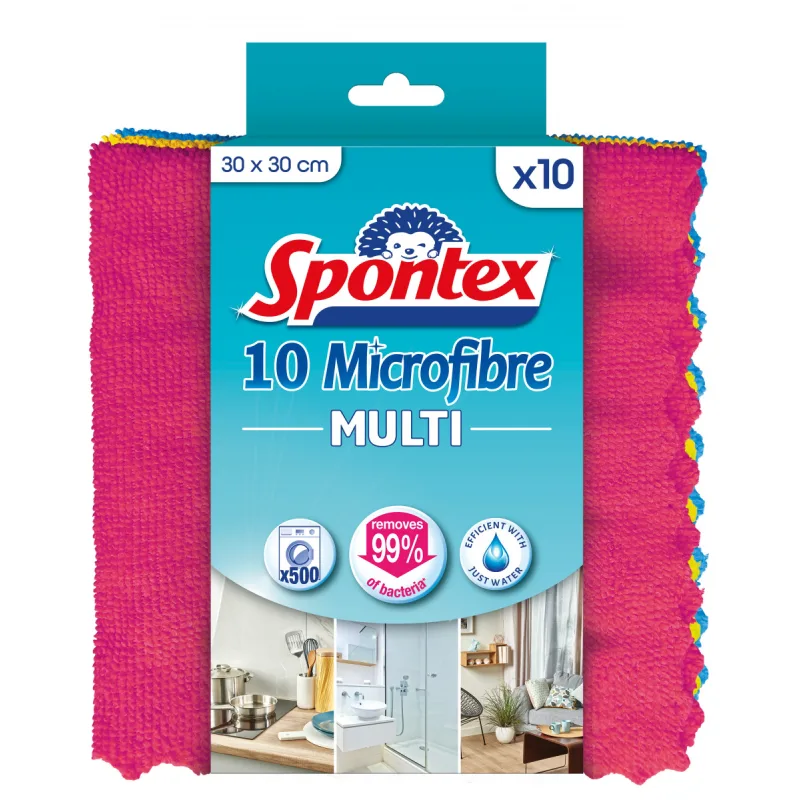 Spontex Microfibre Multi-Usages utierka 10ks