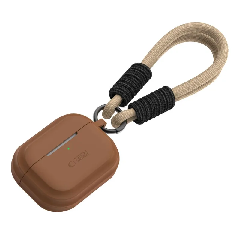 Silikónové puzdro Tech-Protect pre Apple AirPods Pro 1 / 2 - hnedé