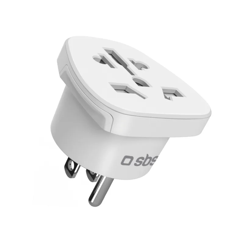 SBS US Travel adaptér – univerzálny – biely