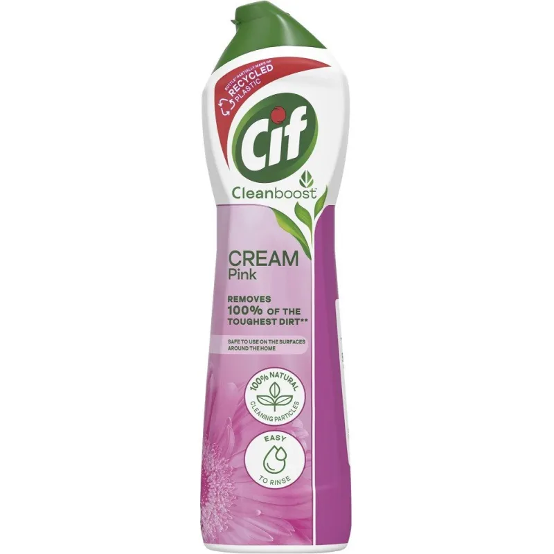 Cif Cream Pink abrazívny čistiaci tekutý piesok 500 ml