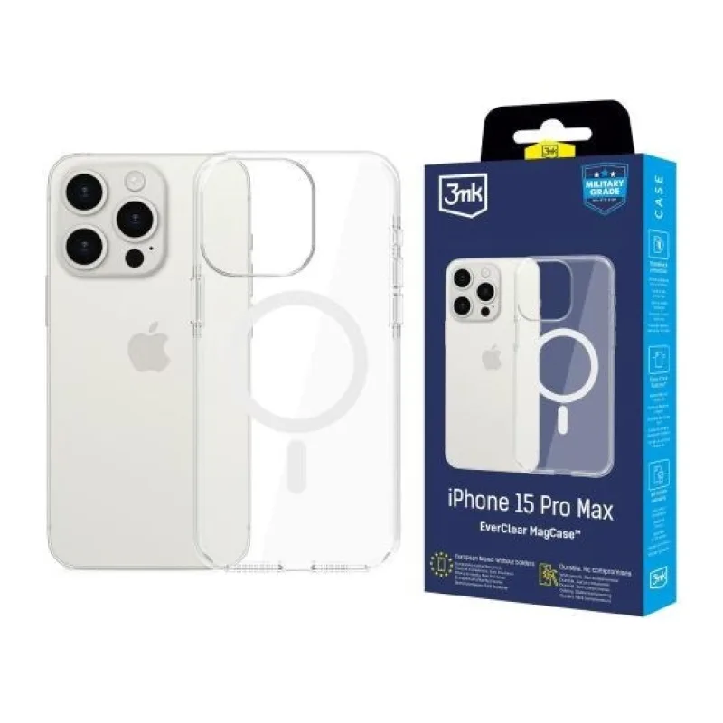 3mk ochranný kryt EverClear Magcase pro Apple iPhone 15 Pro Max…
