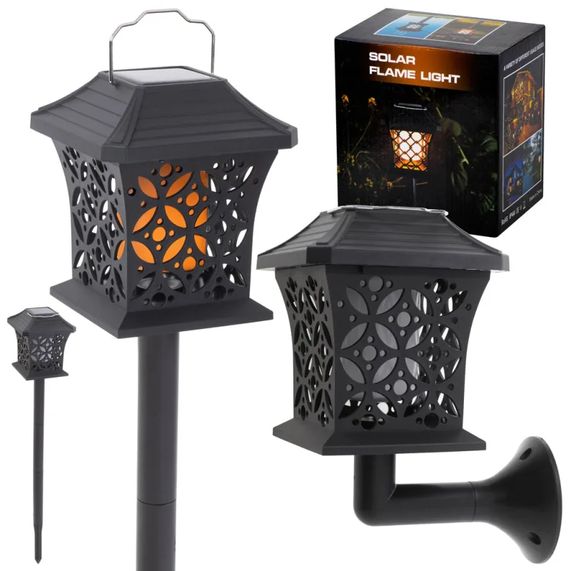 KIK Záhradná solárna lampa 12 LED