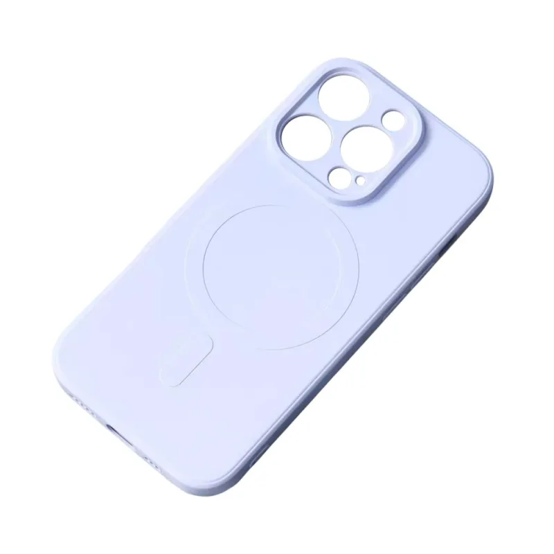 MagSafe kompatibilný silikónový obal pre iPhone 15 Silicone Case - modrý