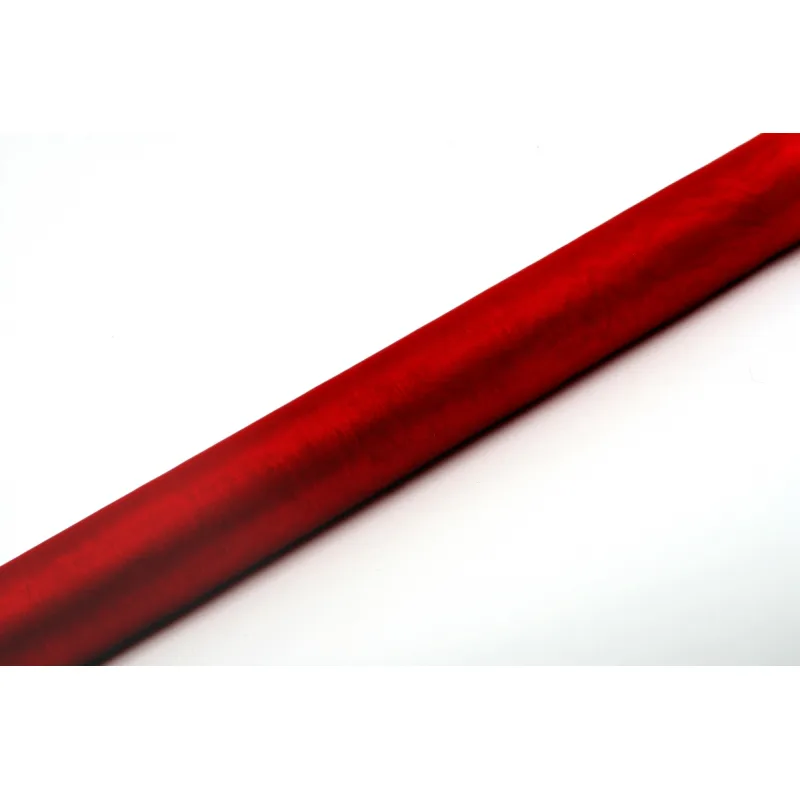 Organza 36cm x 9m červená