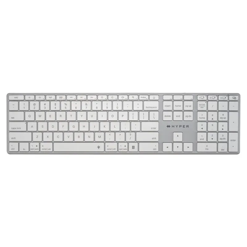 Hyper klávesnica HyperSpace Bluetooth Wireless Keyboard EN - Space Gray…