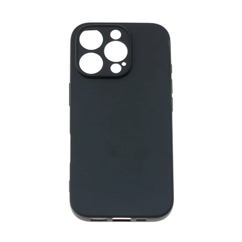 Mäkké puzdro pre iPhone 16 Pro - čierne