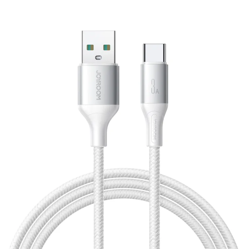 Joyroom S-A28 Flash Series 3A Kábel USB-A - USB-C 2 m - biely