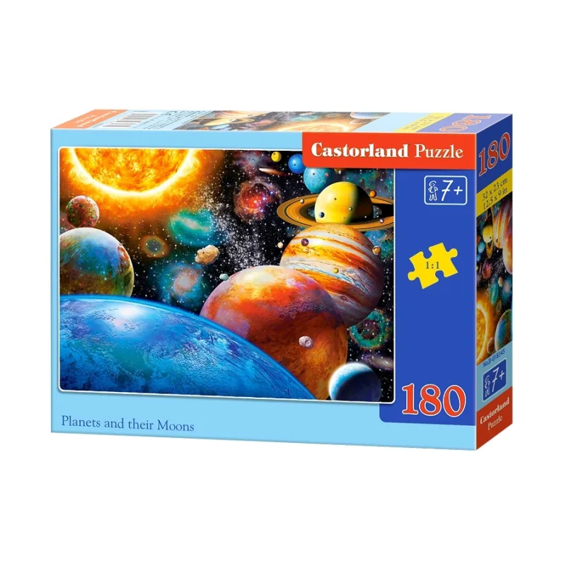 CASTORLAND Puzzle Planéty a ich mesiace 180 dielikov