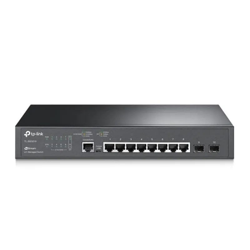 Omada 8-Port Gigabit L2+ Managed Switch with 2 SFP Slots PORT: 8× Gigabit…