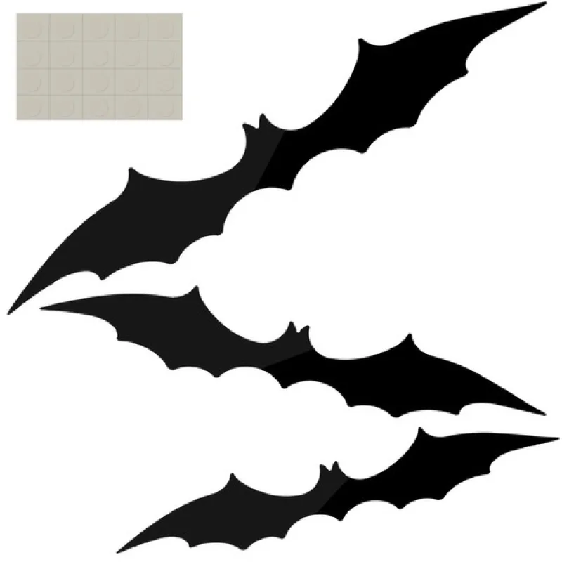 Halloweenska dekorácia Netopiere 3ks