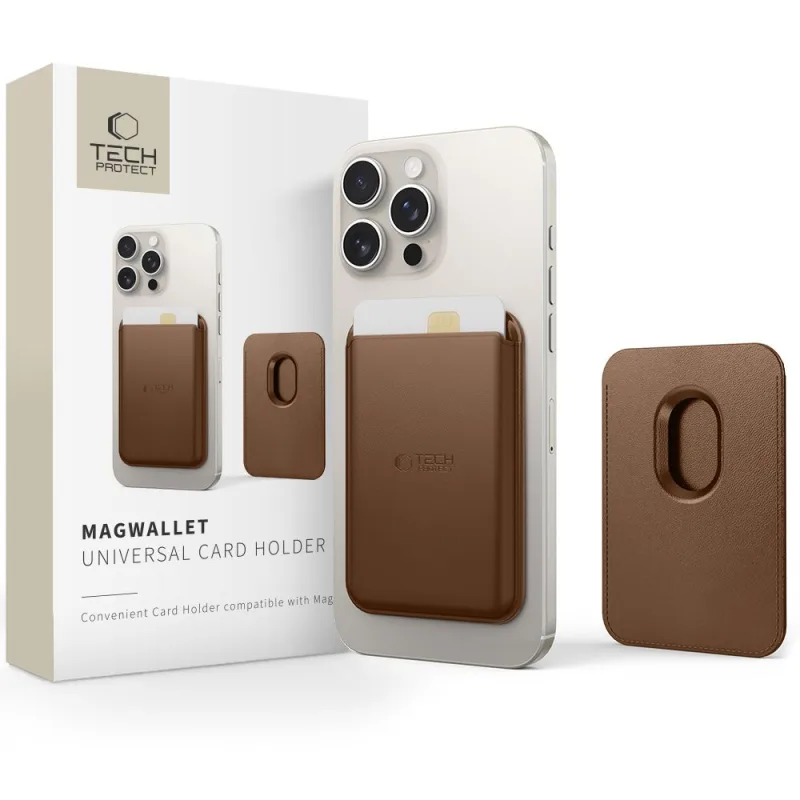 Puzdro Tech-Protect MagWallet Magsafe - hnedé