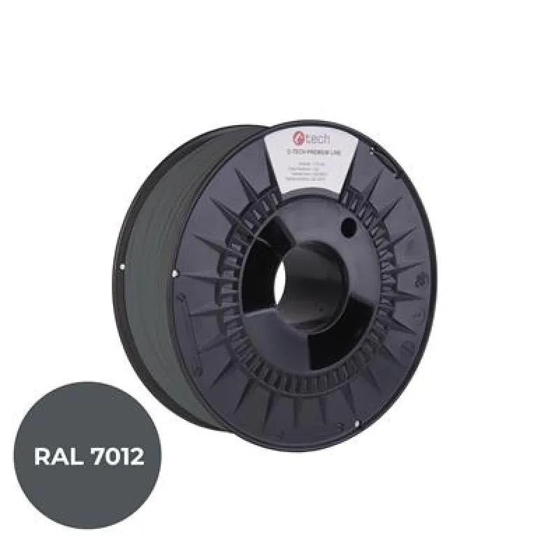 Tlačová struna (filament) C-TECH PREMIUM LINE, ABS, čadičová šedá,…