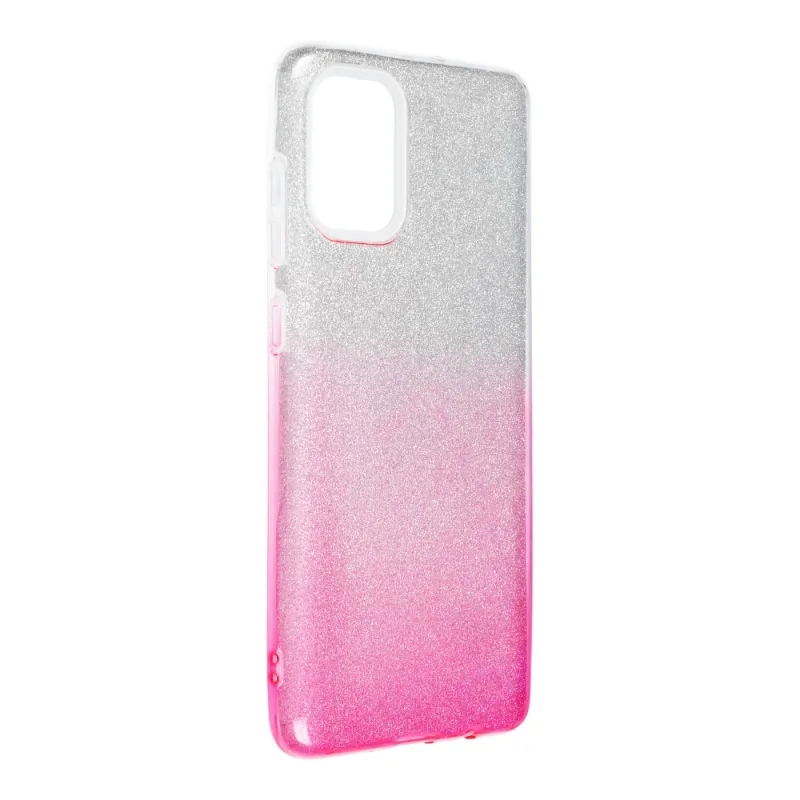 Puzdro SHINING na SAMSUNG Galaxy A71 clear/pink
