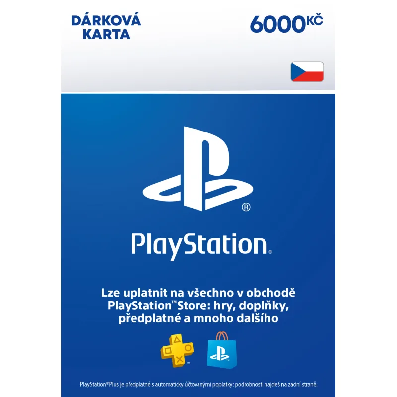 ESD CZ - PlayStation Store el. peněženka - 6000 Kč ESD_SCEE-CZ-00600000