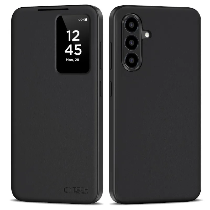 Inteligentné puzdro na peňaženku Tech-Protect pre Samsung Galaxy A56 5G – matné čierne