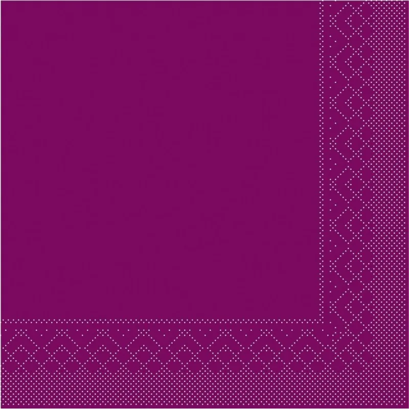 MANK 87734 obrúsky Tissue Dinner 40x40cm BASIC baklažán 100ks