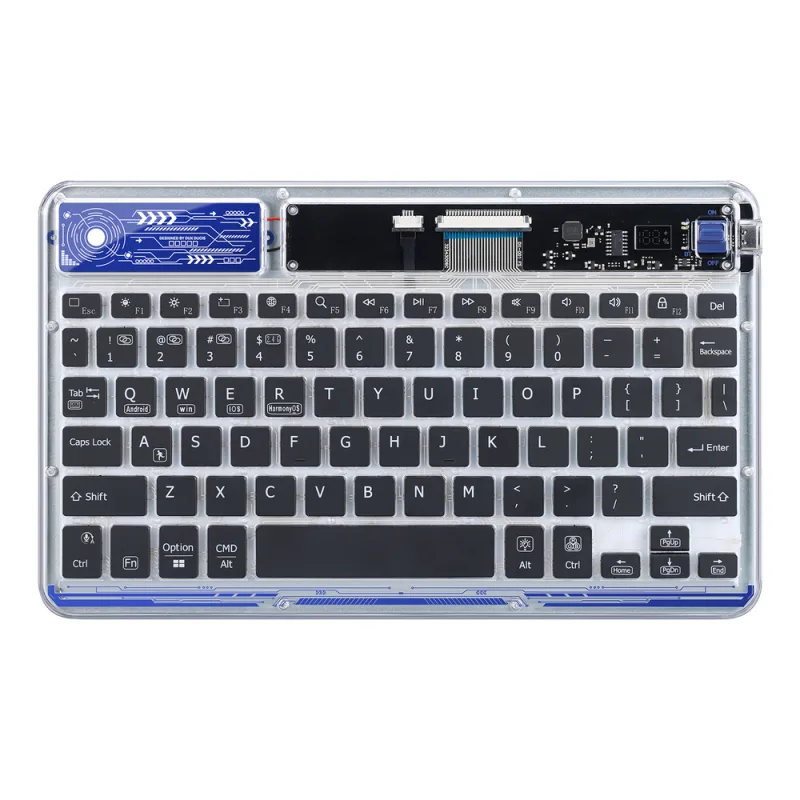 Bezdrôtová klávesnica Dux Ducis (séria CK) pre notebook / tablet / telefón - priehľadná