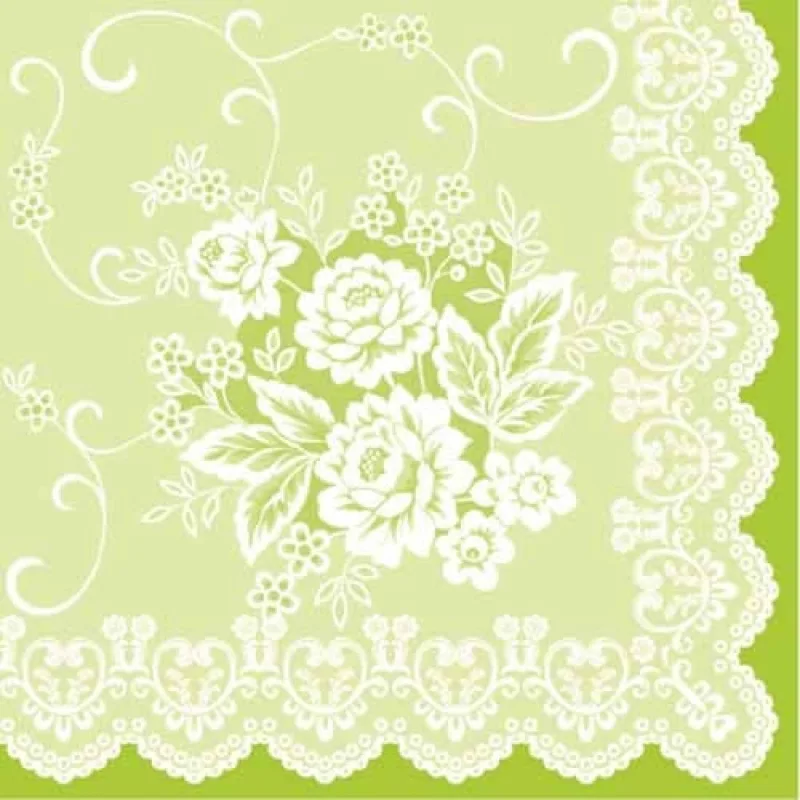 MANK 88390 obrúsky Airlaid Dinner 40x40cm Franziska zelená 50ks