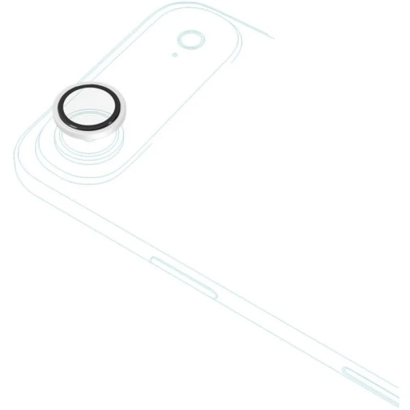 iStores by Epico Aluminium Lens Protectors Číry obraz iPhone 17 Air - strieborná