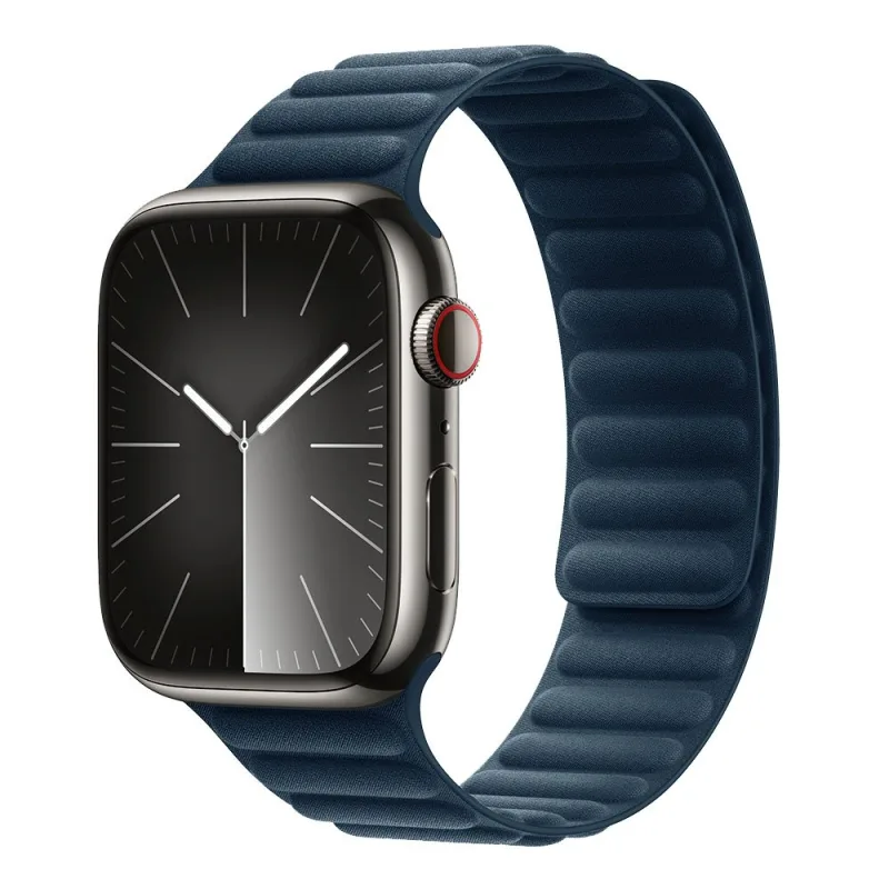 Devia remienok Deluxe Magnetic Fiber Watch Band 44/45/46mm - Sea Blue