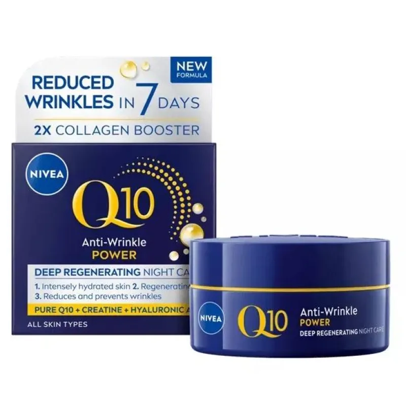 Nivea spevňujúci nočný krém proti vráskam Q10 POWER 50ml