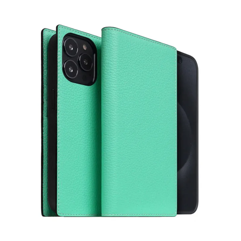 SLG Design puzdro D8 Neon Full Grain Leather Diary pre iPhone 15 Pro…