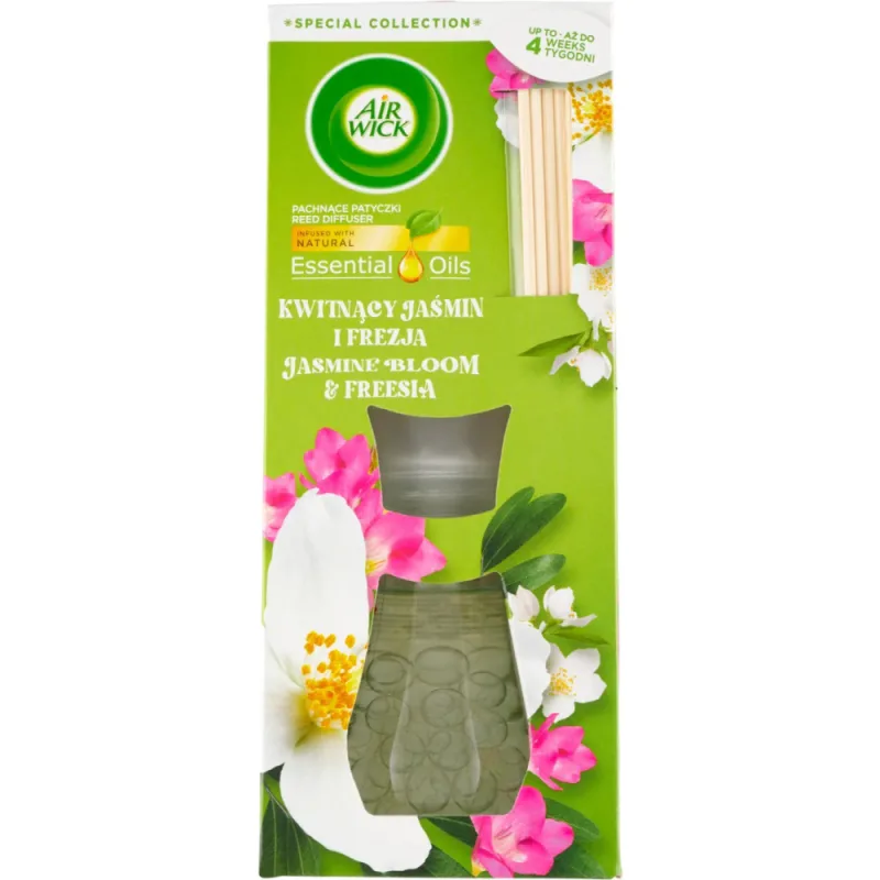 Air Wick Essential Oils Vonné tyčinky jazmínové kvety a frézia 25 ml
