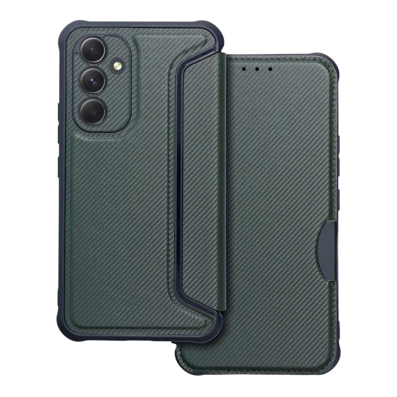 Puzdro RAZOR Book na SAMSUNG A54 5G Dark Green