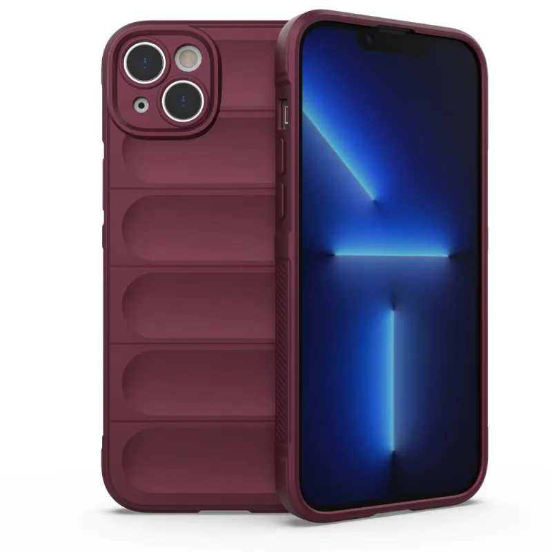 Elastické pancierové puzdro Magic Shield Case pre iPhone 14 Plus vo bordovej farbe