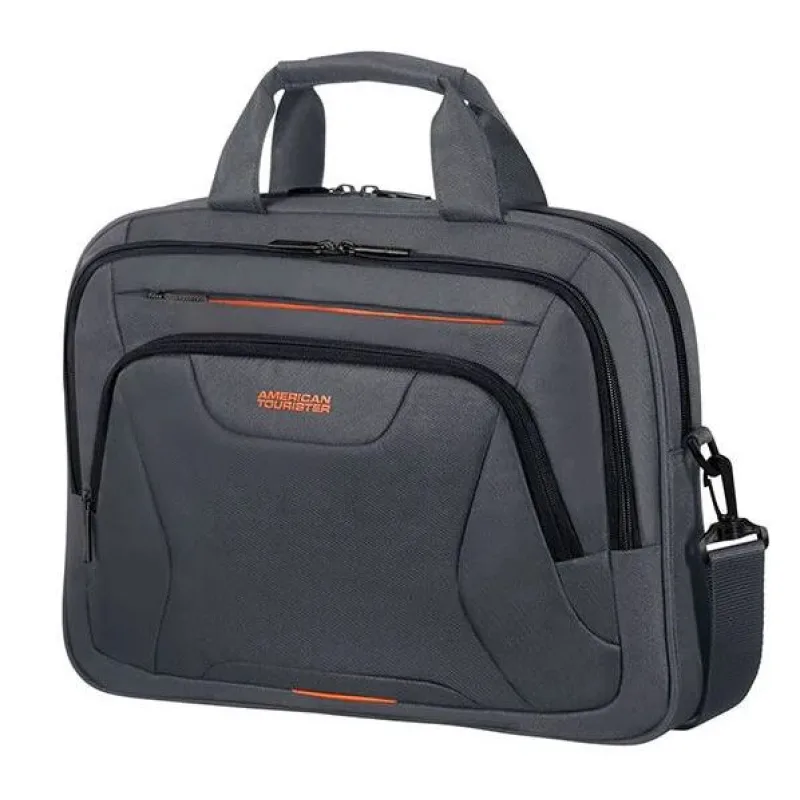 American Tourister AT WORK LAPTOP BAG 15.6" Black/ Orange 33G*39005