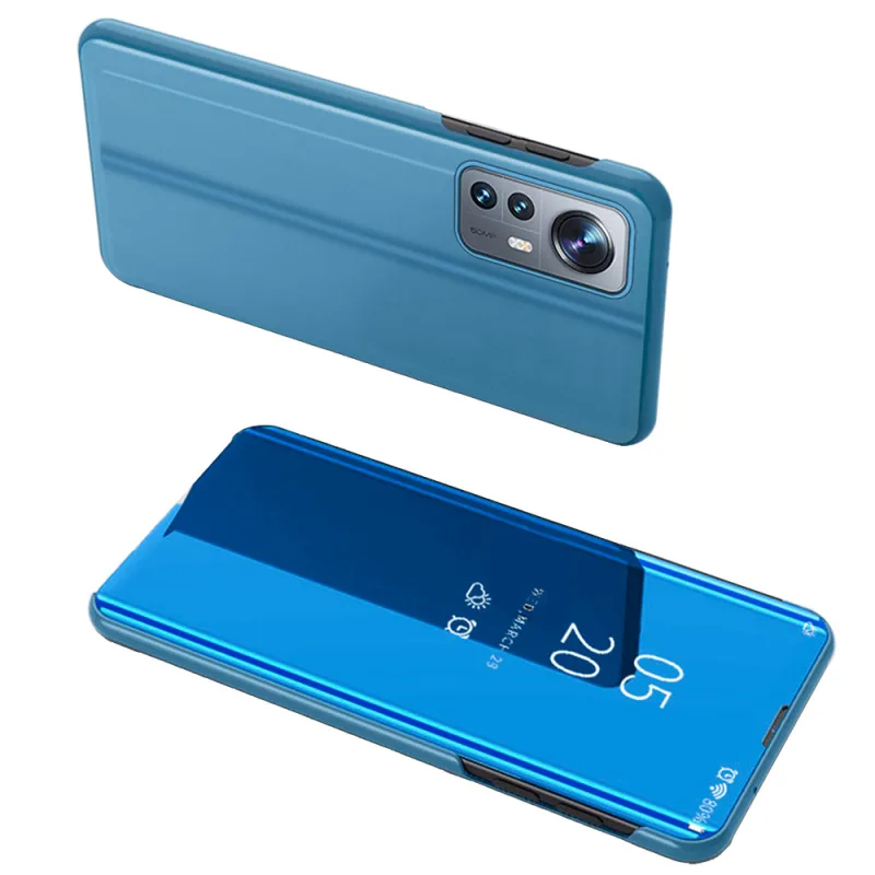 Kryt Clear View Case pre Xiaomi 12 Lite modrý flipový kryt
