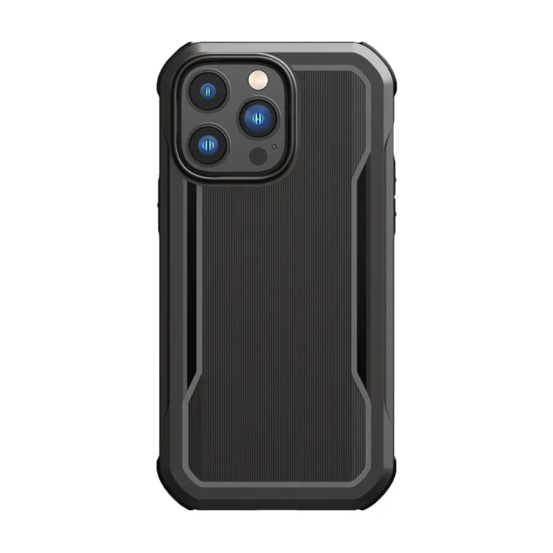 Puzdro Raptic X-Doria Fort na iPhone 14 Pro Max s pancierovým krytom MagSafe čierne
