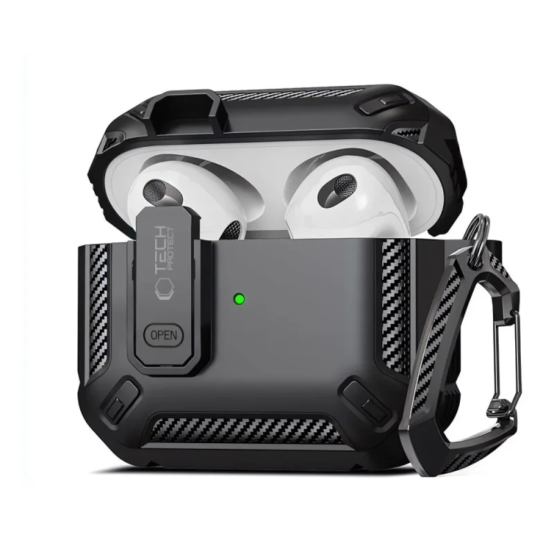 Tech-Protect X-Carbo puzdro pre AirPods Pro 1 / 2 - čierne