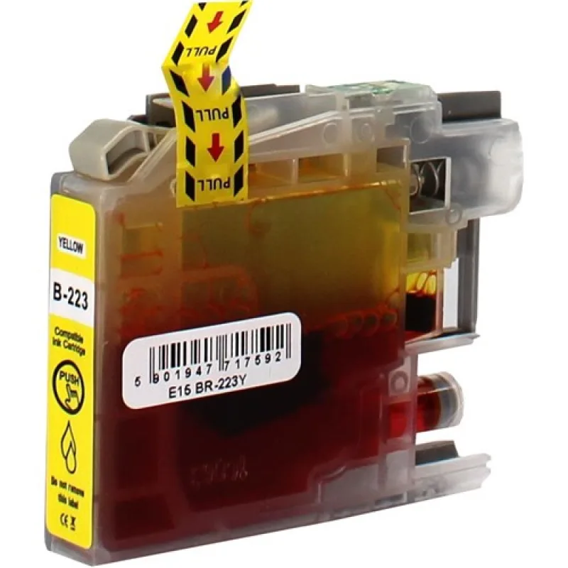 Kompatibilná náplň Brother LC223Y - 10ml Yellow