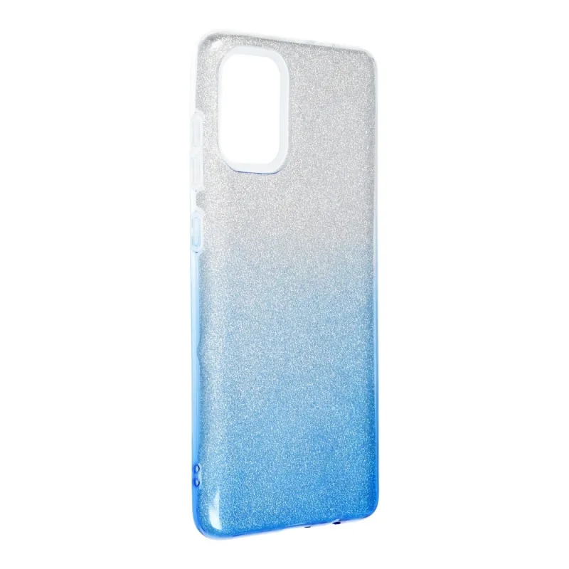 Puzdro SHINING na SAMSUNG Galaxy A71 clear/blue