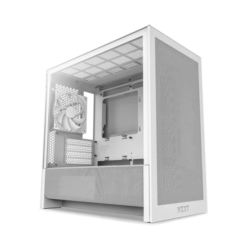 NZXT case H3 Flow, mATX, Airflow Micro Tower, white CC-H31FW-01
