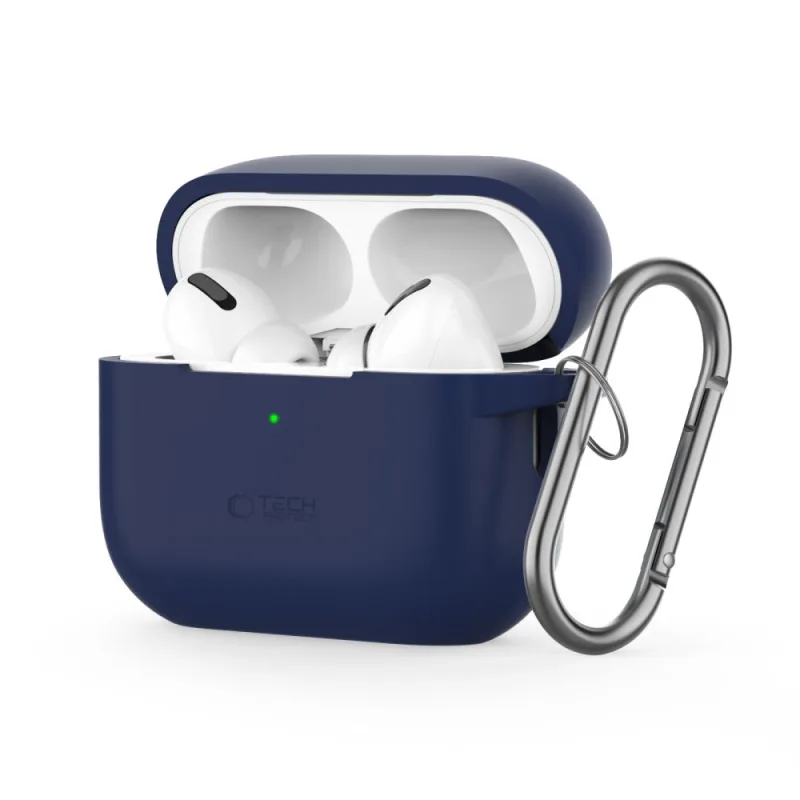 Silikónové háčikové puzdro Tech-Protect pre Apple AirPods Pro 1 / 2 - modré