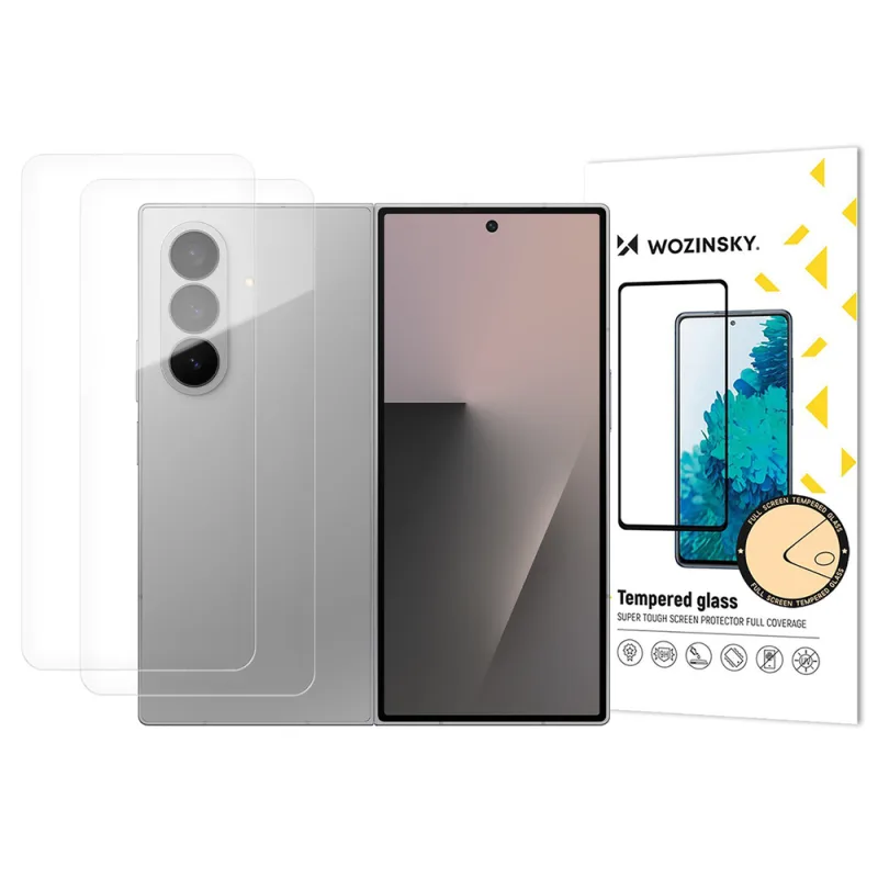 Wozinsky TPU celotelový chránič obrazovky pre Samsung Galaxy Z Fold 7, sada 2 kusov